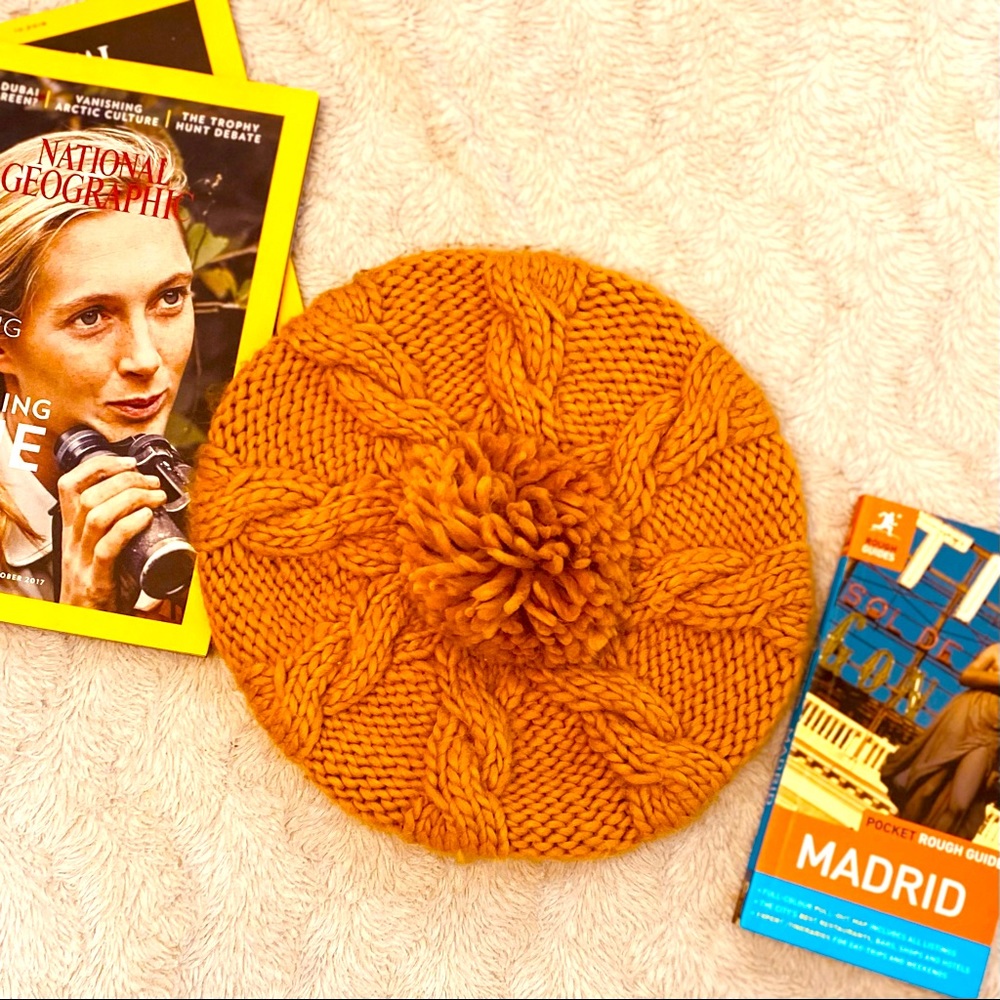 Barts Yellow Beret with Pompon - One Size